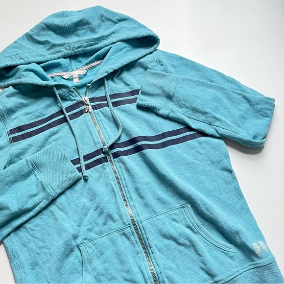 🩷VICTORIA SECRET ANGEL LOGO ZIP UP HOODIE SWEATSHIRT SIZE MEDIUM ANGEL WINGS - Picture 11 of 16